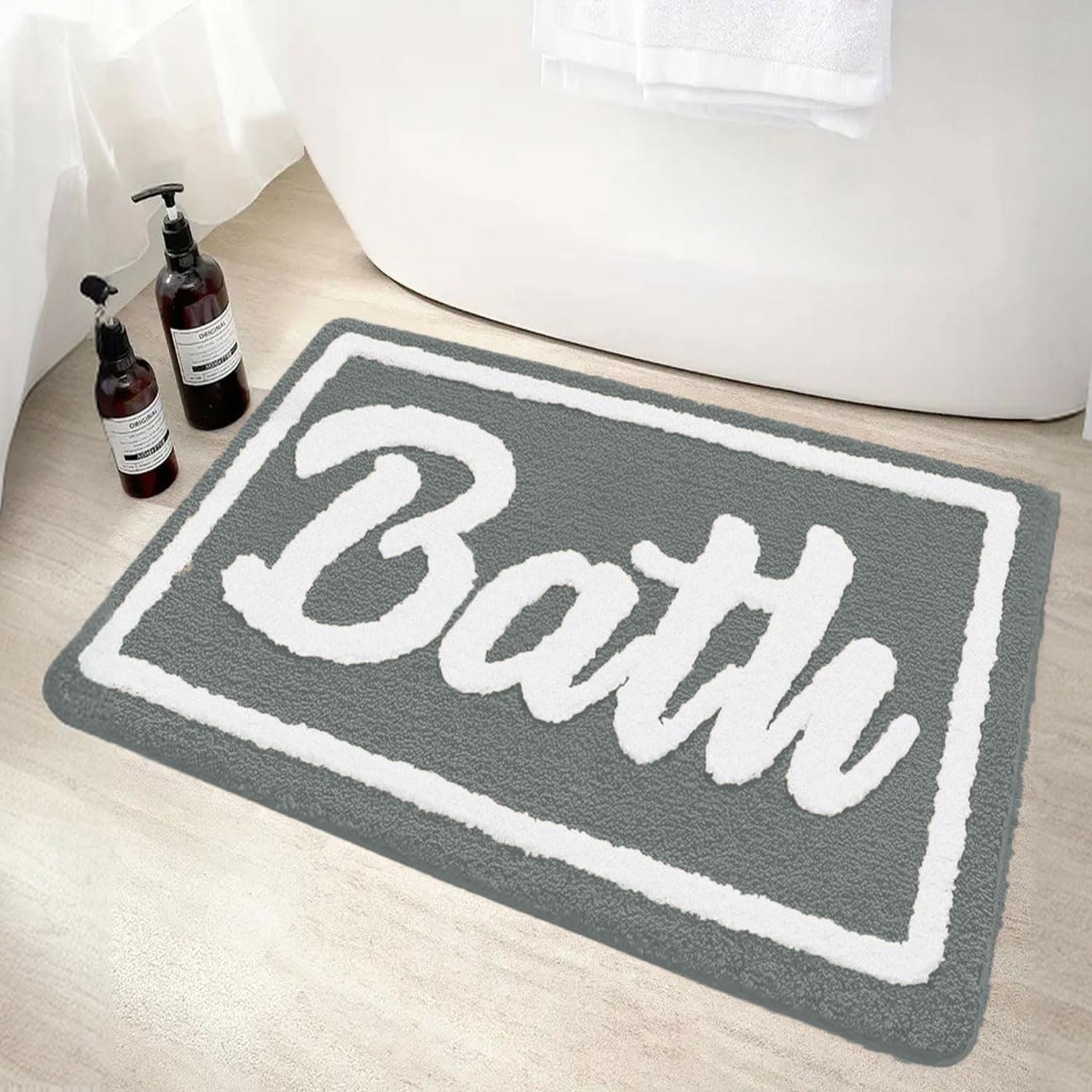 Canada Super Soft Bath Mat (40x60 cm, Silver)