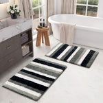Italia Combo Bath Mat  (40x60 cm, Aqua) Pack of 2