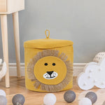 Cotton Lion Basket for Storage  (12"X12" , Yellow)