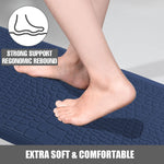 Jersey Texture Anti-Fatigue PVC Door Mat (Teal, 45x75 cm)