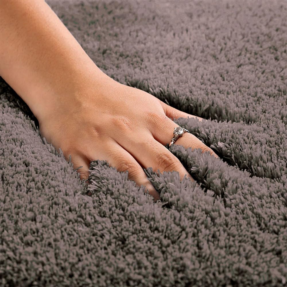 Vegas Microfiber Runner For Bedroom (2X5 Ft, Cocoa)