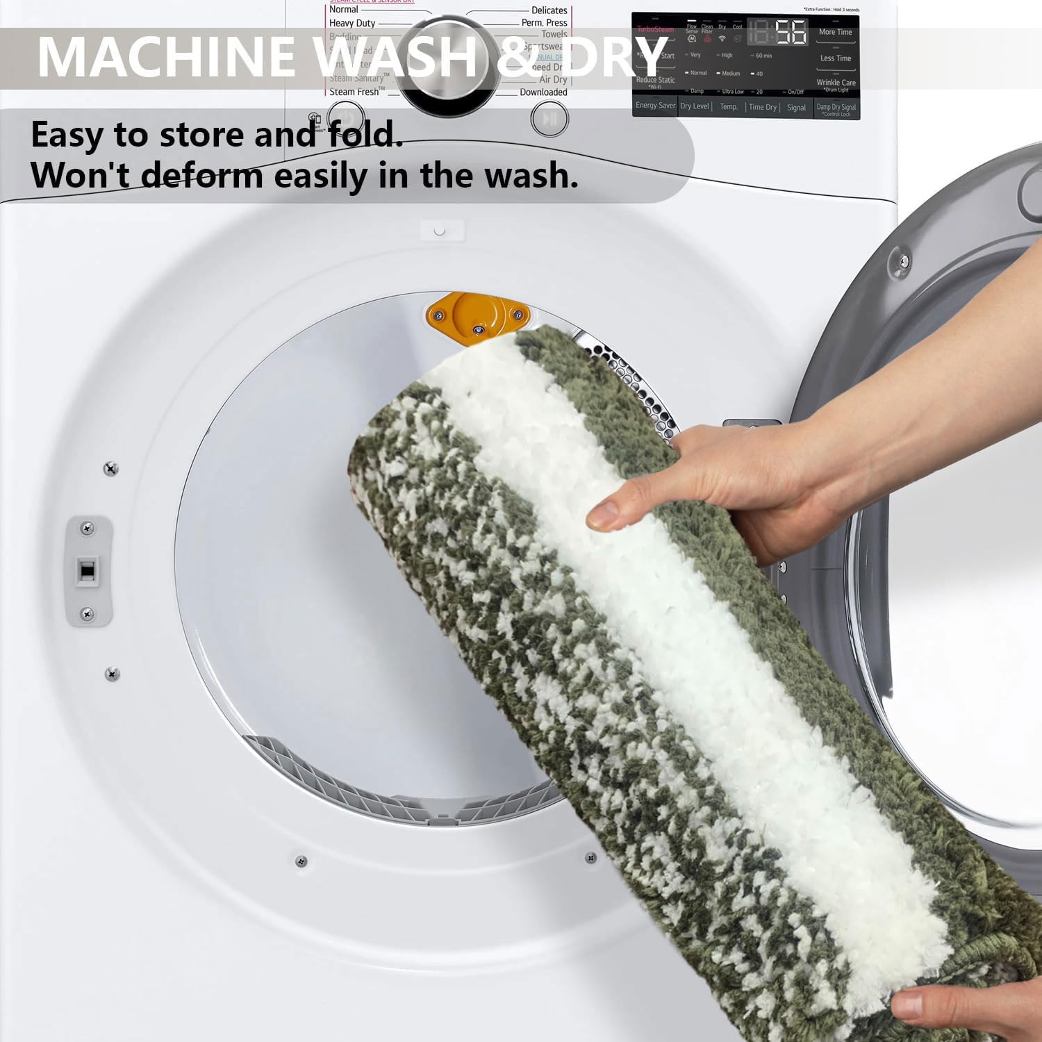 Columbia Bath Mat for Bathroom(Green, 38x58 cm)