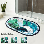 Rubber Doormat Anti Slip (Good Vibes Design ,35x58 cm)