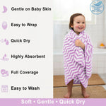 Microfibre Bath Towel for Kids Boys Girls ( 70x132cm , Lavender )
