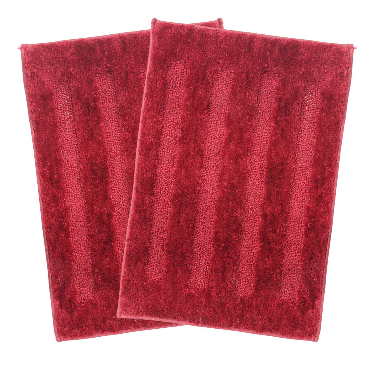 Bathmat 2500 GSM Microfiber Pack of 2 (Maroon , 40cm x 60cm)