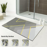 Rubber Doormat Anti Slip (Abstract Design ,35x58 cm)