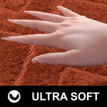 Bath Mat Classic Diamond Microfiber 2200 GSM (40x60 cm, Rust)