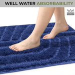 Scotland Maze Cut Bathmat Mat Pack Of 2 (38x58 cm , Navy)