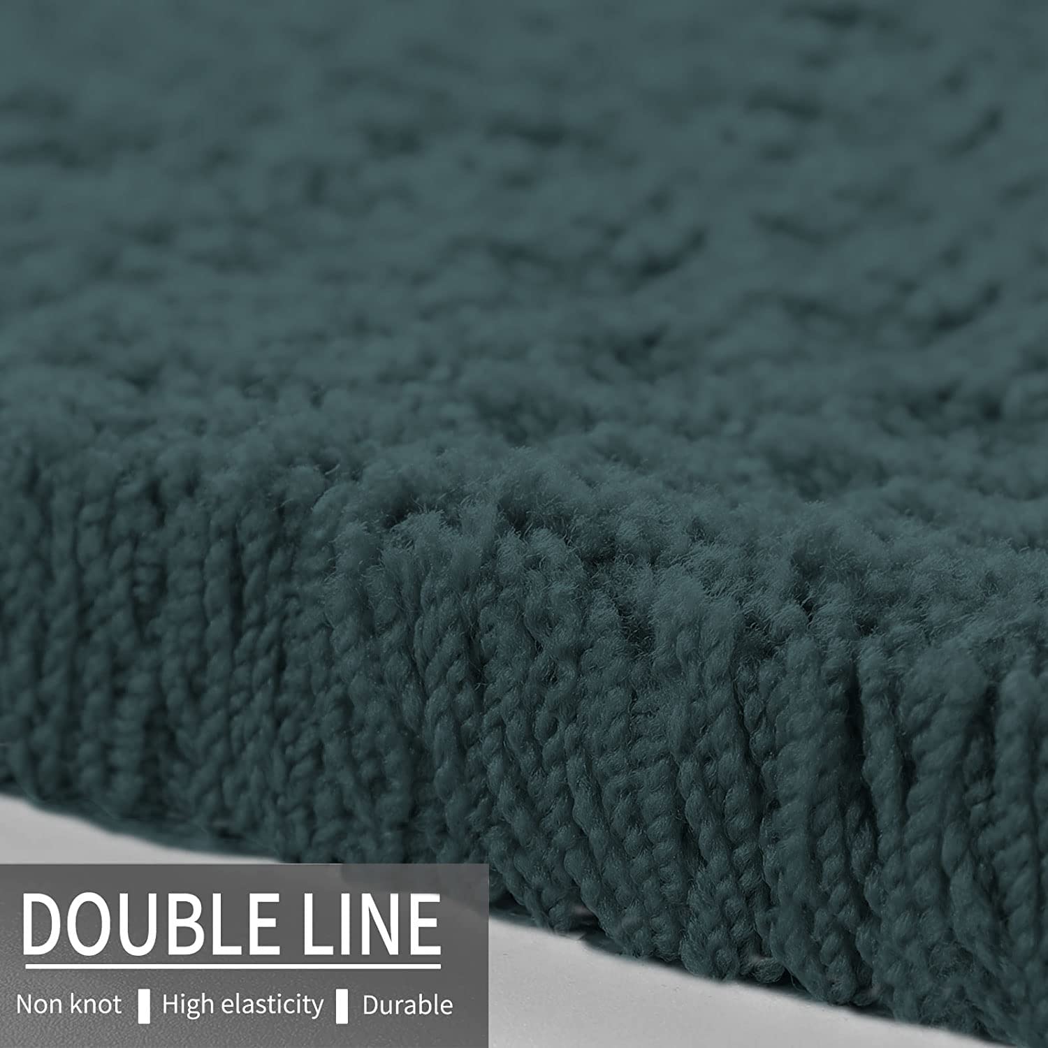 Sensuous Carpet for Bedroom (Hunter Green, 4x6 Feet)