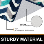 Macau ZigZag Bath Mat (40x60 cm,Blue)