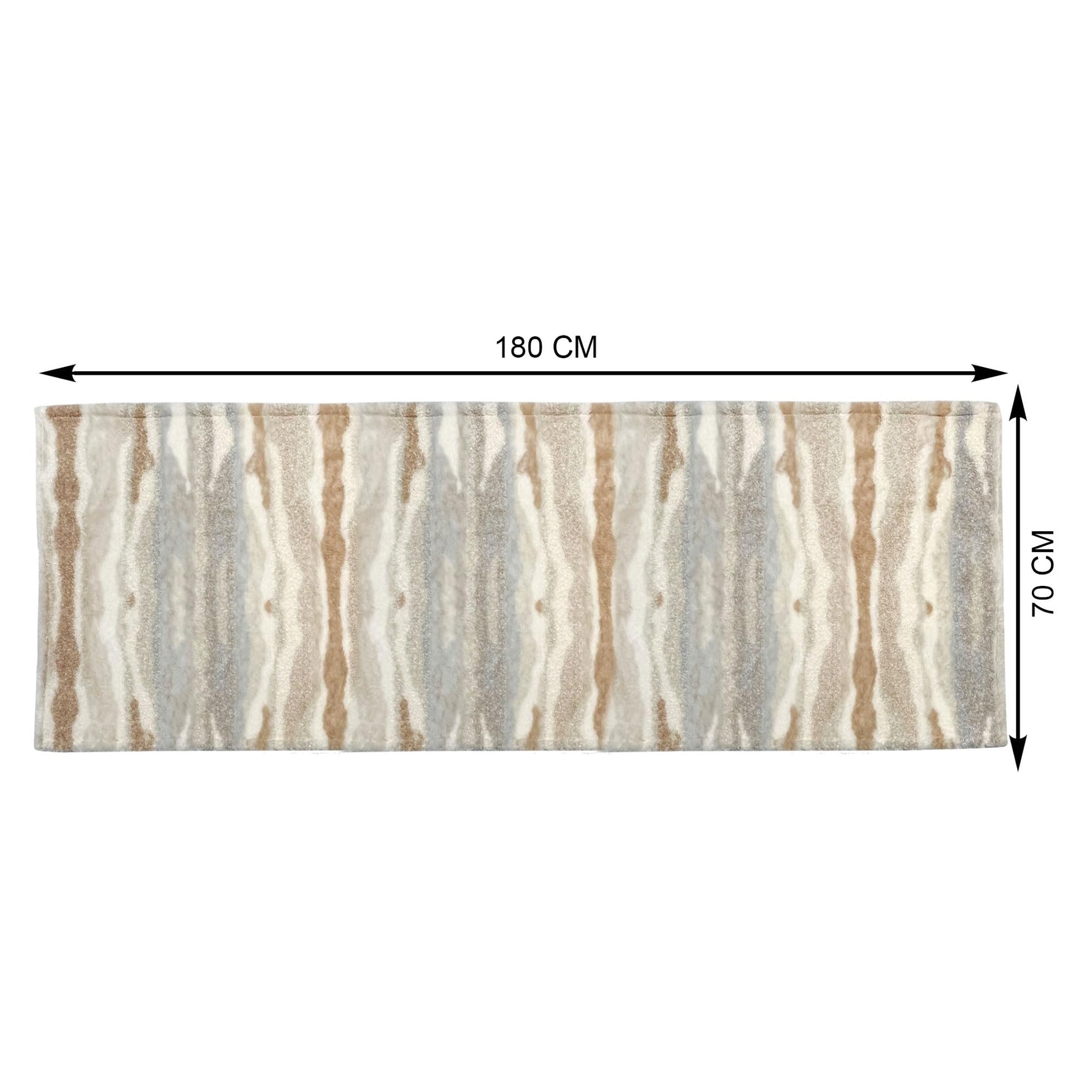 Sofa Cover for 3 Seater Tiger Print Plush Polyester ( 70x180 cm , Multi )