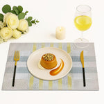 Zigzag Design Placemat for Dining Table Set of 6(30x45 CM White)