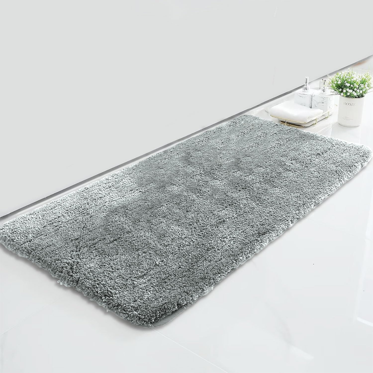 Vegas Mats for Bathroom, Door (60x90 cm, Silver)