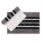 Bathmat 1600 GSM Microfiber Pack of 2 (38cm x 58cm, Grey)