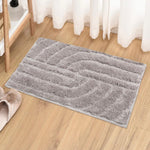 Scotland Maze Cut Bath Mat (38x58 cm,Grey)