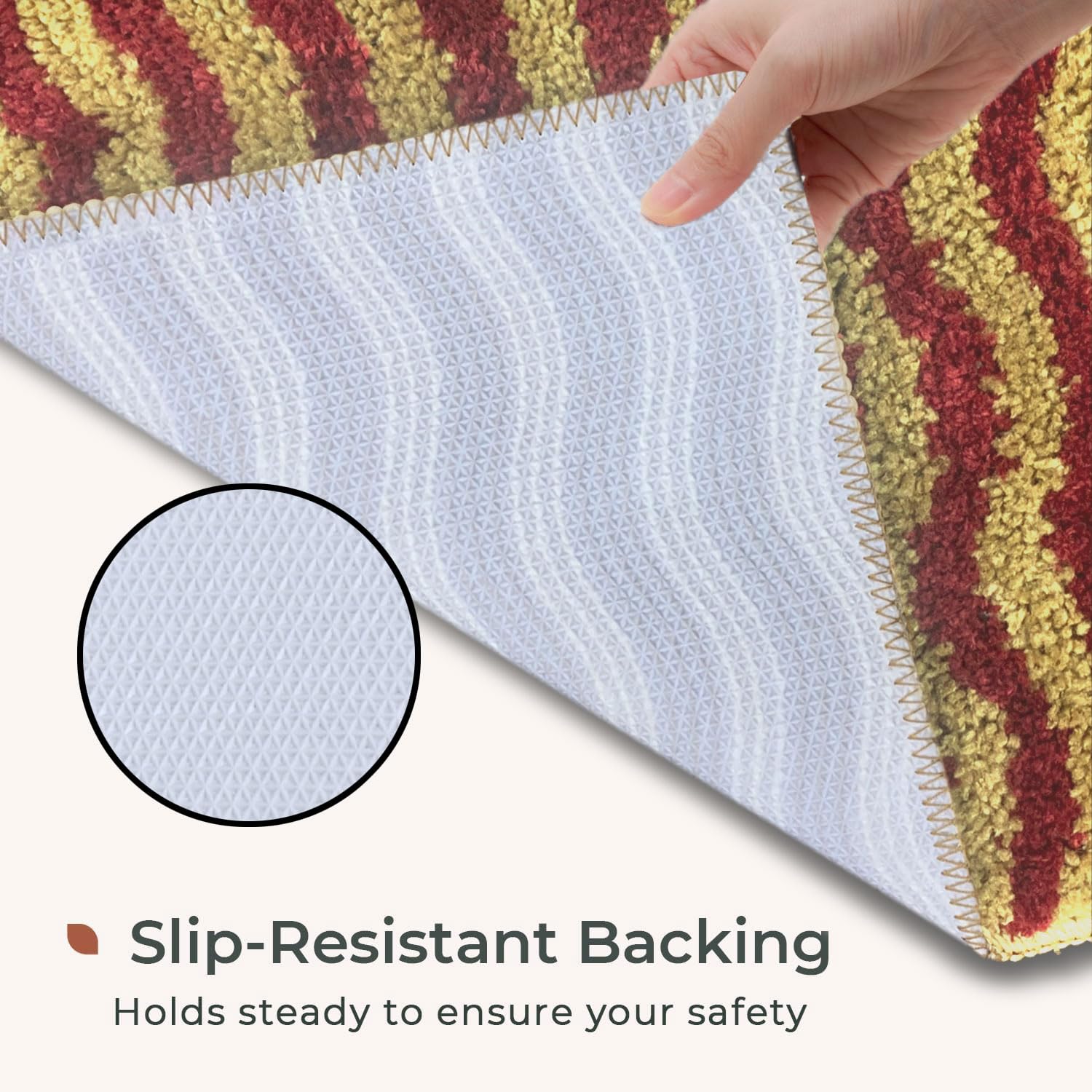 Berlin Bath Mat Super Sof Mat Pack of 2(38x58 cm ,Cherry)