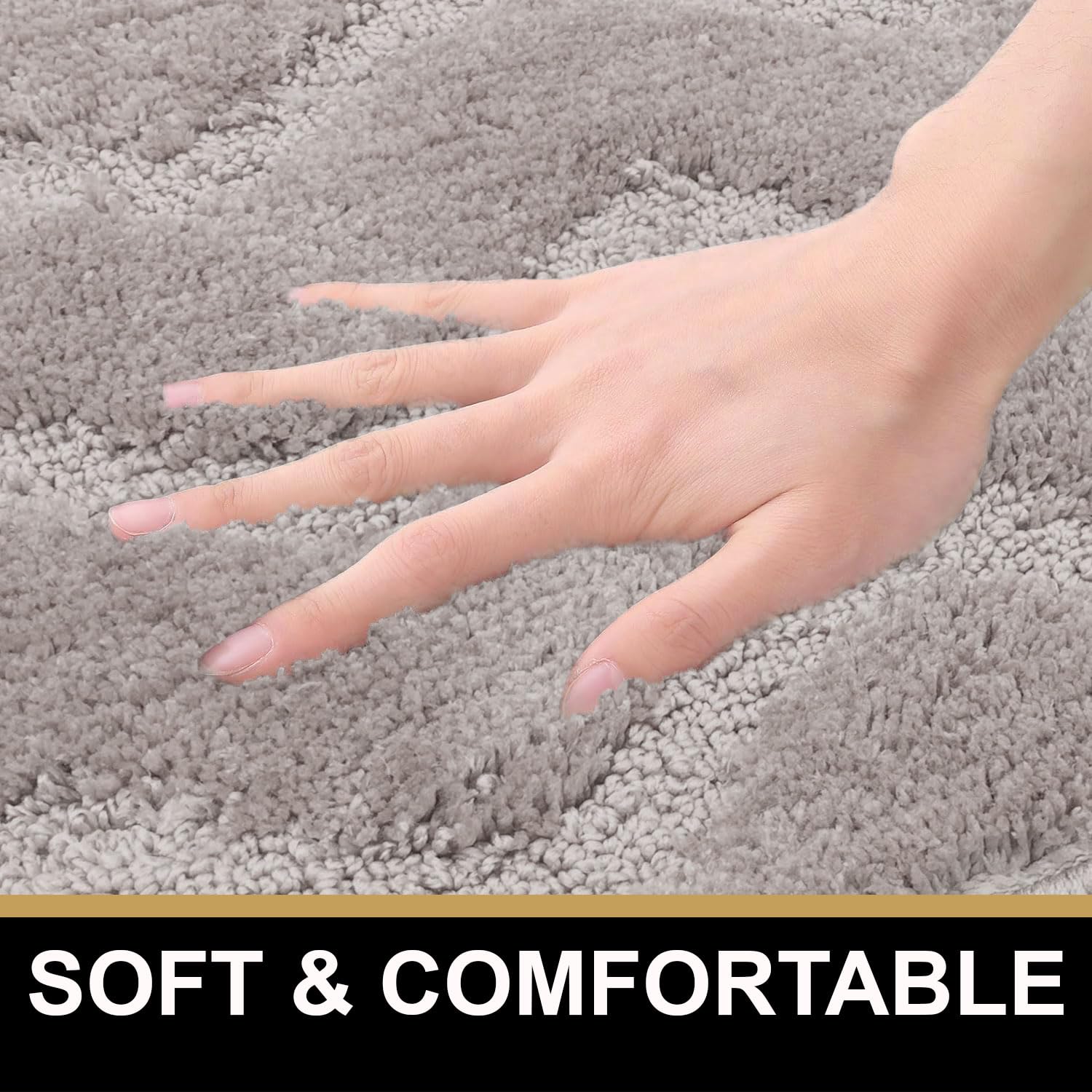 Scotland Diamond Bathmat Mat Pack Of 2 (38x58 cm, Grey)