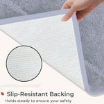 Bath Mat Classic Diamond Microfiber 2200 GSM (40x60 cm, Grey)