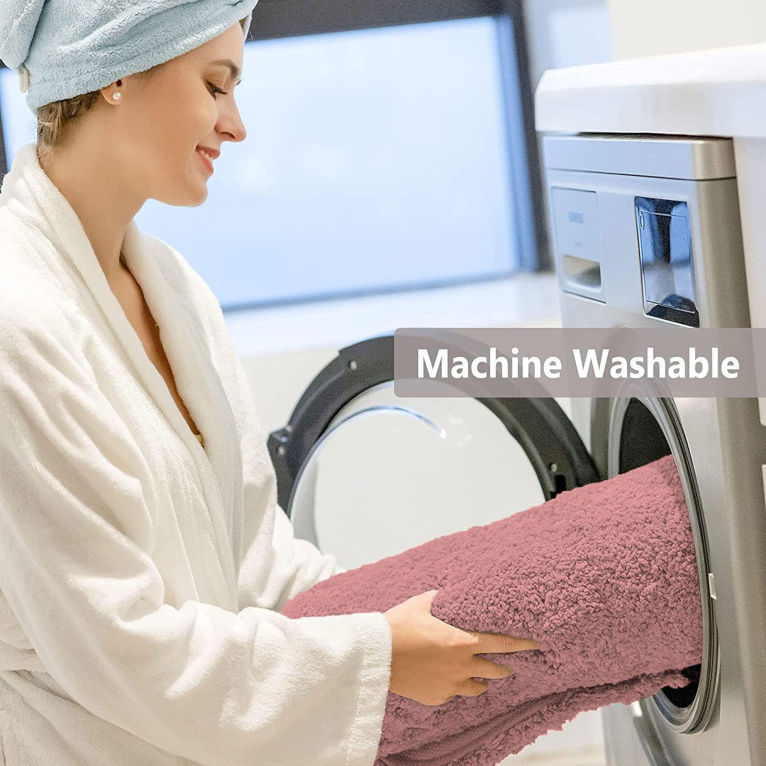 Vegas Microfiber Bath Mat (40x60 cm, Fuscia) Pack of 2