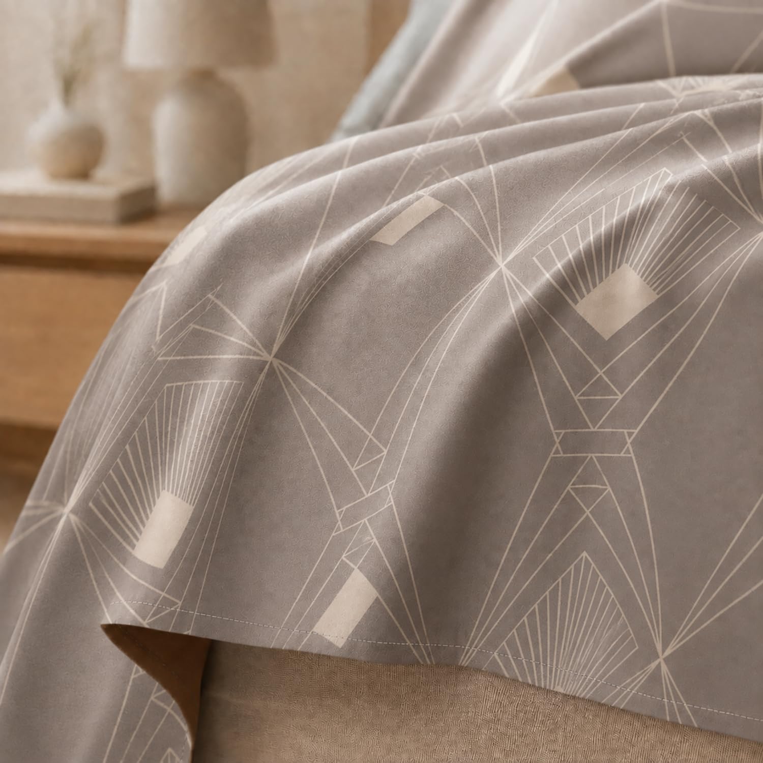 Double Bedsheet with 2 Pillow Covers Premium 240 TC 100% Cotton Feel (Taupe 108x108 inch )