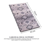 Cuba Door Mats Anti Fatigue - Wave Grey (45x75 cm)