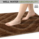 Scotland Diamond Bathmat Mat Pack Of 2 (38x58 cm, Sea Coffee)