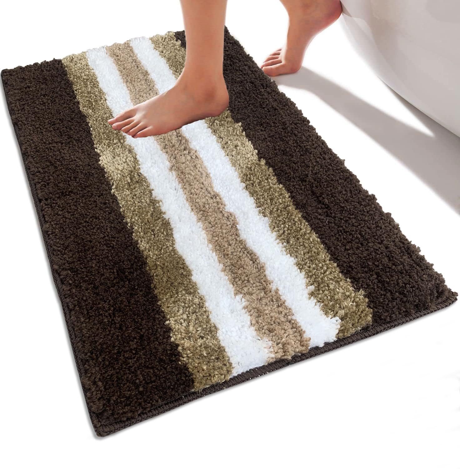 Bath Mat 1600 GSM Super Soft (38x58 cm, Chocolate)