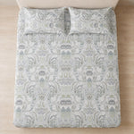 Double Bedsheet with 2 Pillow Covers 220 TC 100% Cotton Feel ( King Size Sage Green 90 x 100 inch )