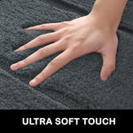 Bathmat 2500 GSM Microfiber Pack of 2 (Grey, 40cm x 60cm)