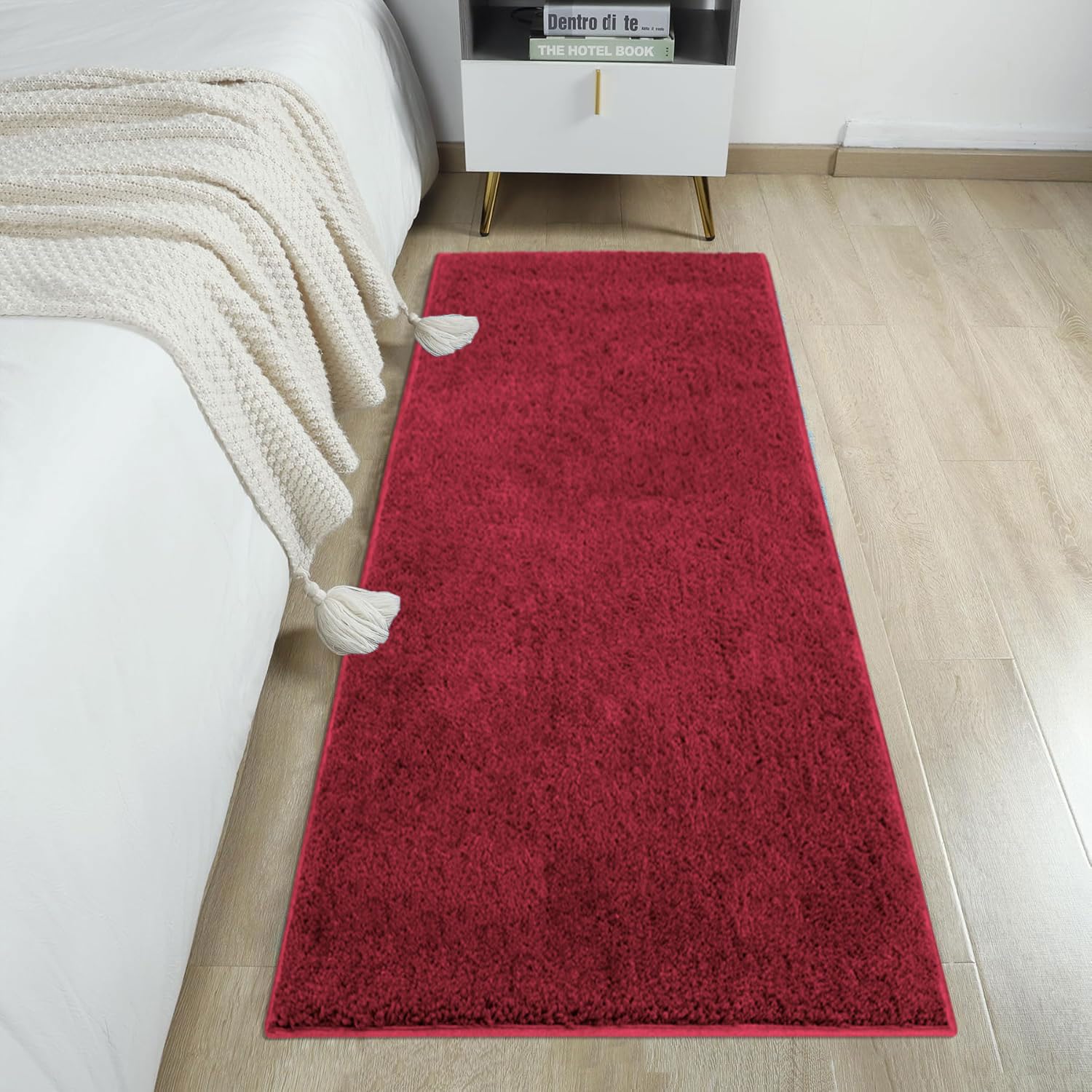 Newman Floor Runner 2500 GSM (2x5 Feet, Maroon)