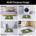 Kitchen Mat Combo  (116x36 & 58x36 cm,Green)