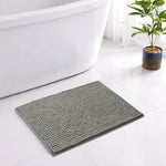 Shaggy Chenille Bath Mat Extra Soft (40x60 cm Grey)