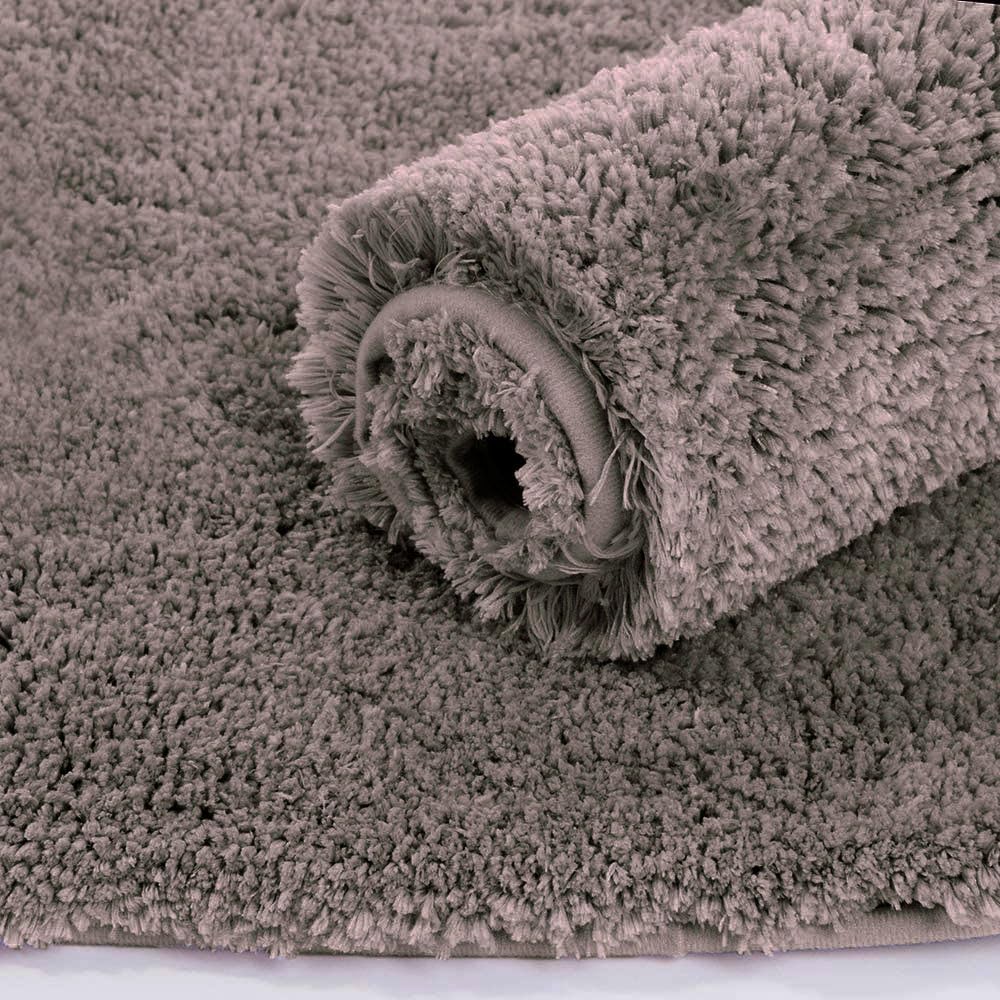 Vegas Microfiber Mats For Bathroom (45X75 Cm, Cocoa)