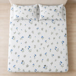 Double Bedsheet with 2 Pillow Covers 220 TC 100% Cotton Feel King Size ( White 90x100 inch )