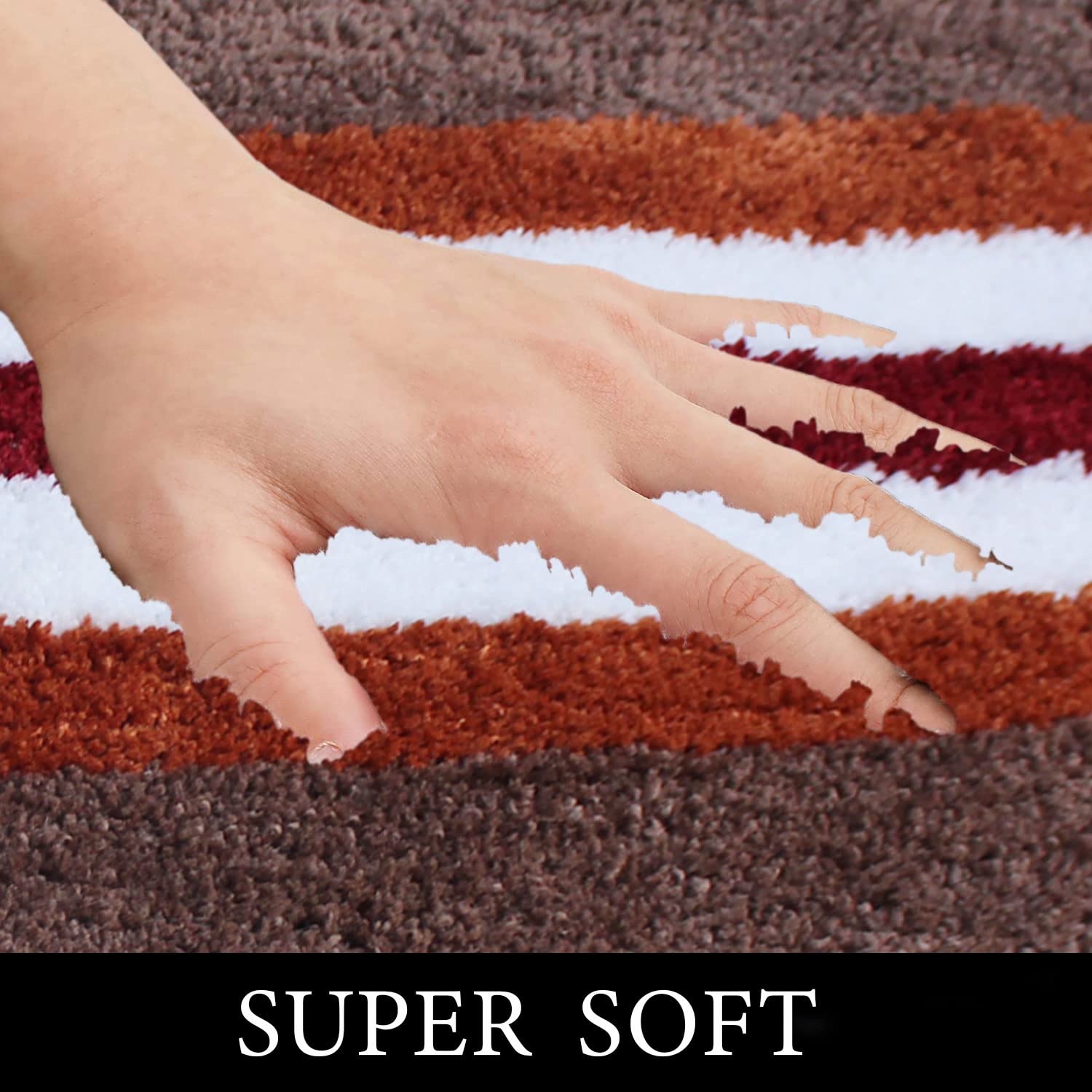 Bath Mat 1600 GSM Super Soft (38x58 cm , Cinnamon)