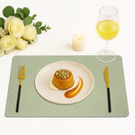 Placemat for Dining Table Set of 6(30x45 CM Green)