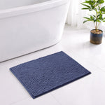 Shaggy Chenille Bath Mat Extra Soft (40x60 cm Navy)
