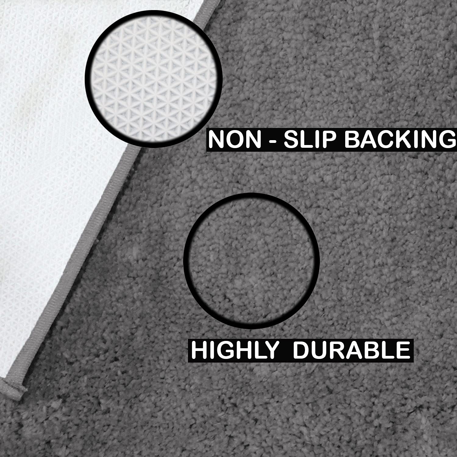 Newman Carpet 2500 GSM (4x6 Feet, Silver)