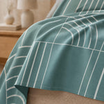 Double Bedsheet with 2 Pillow Covers Premium 240 TC 100% Cotton Feel ( King Size Teal 108x108inch )