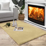Rabbit Fur Super Soft Carpet (Gold, 4x6 Feet)