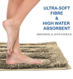 Bathmat 2500 GSM Microfiber Pack of 2 (Anti Gold, 40cm x 60cm)