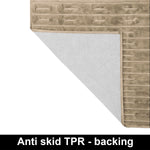 Rabbit Tail Fur Carpet (3x5 Feet, Beige)