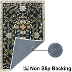 Polyester Twilight Floral Carpet (3x5 Feet, Multicolor, TPR)