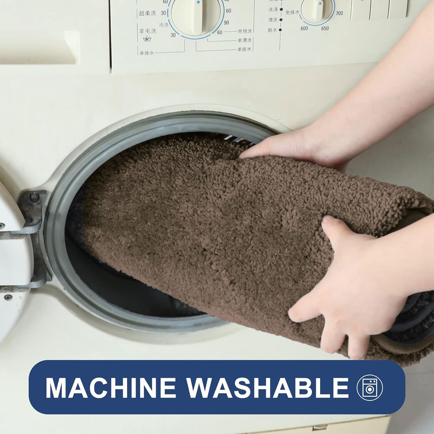 Microfibre Bath Mat For Home 40x60 cm Brown Chocolate
