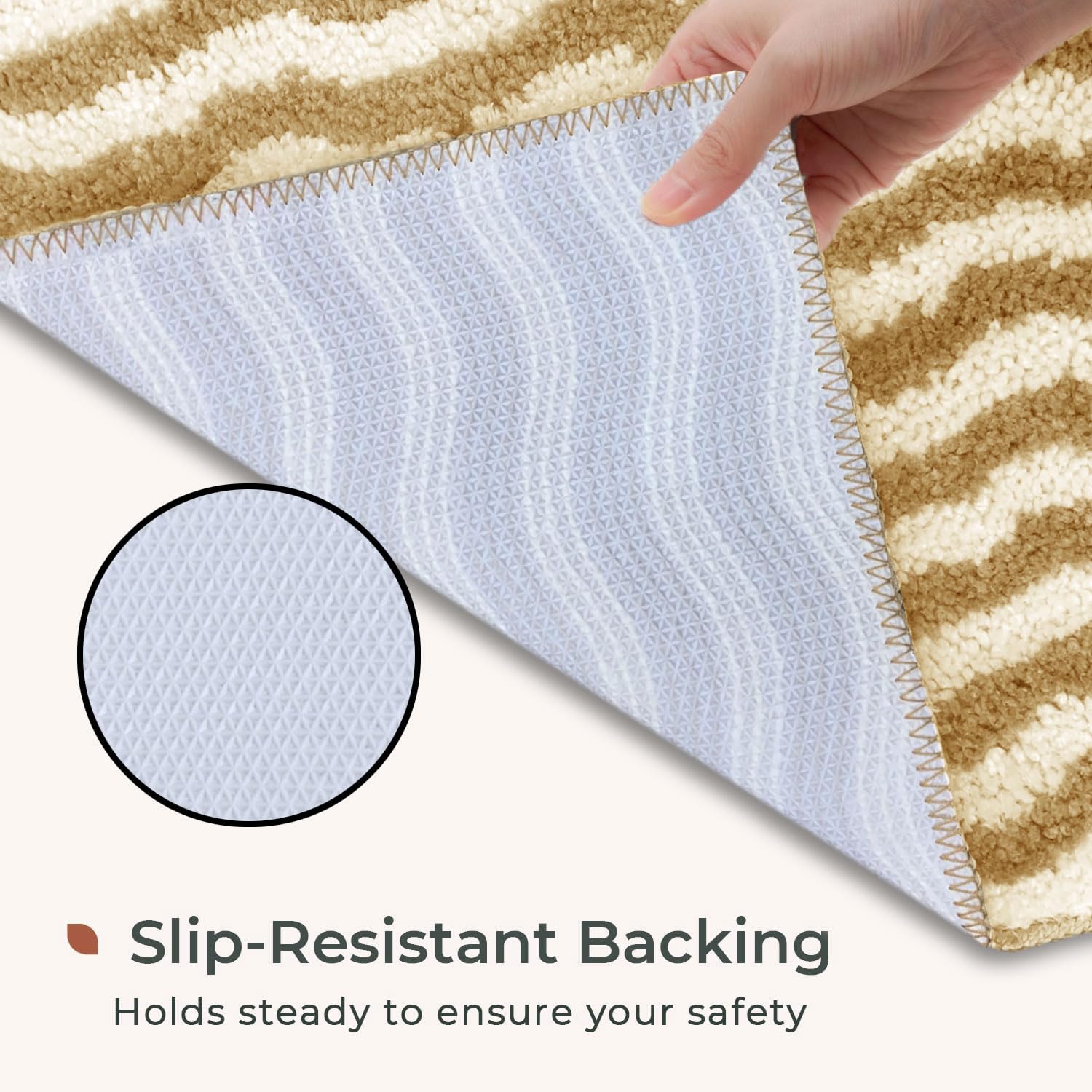 Berlin Bath Mat Super Sof Mat Pack of 2(38x58 cm ,Tabacco)