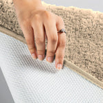 Vegas Microfiber Bath Mat (40x60 cm, Beige) Pack of 2