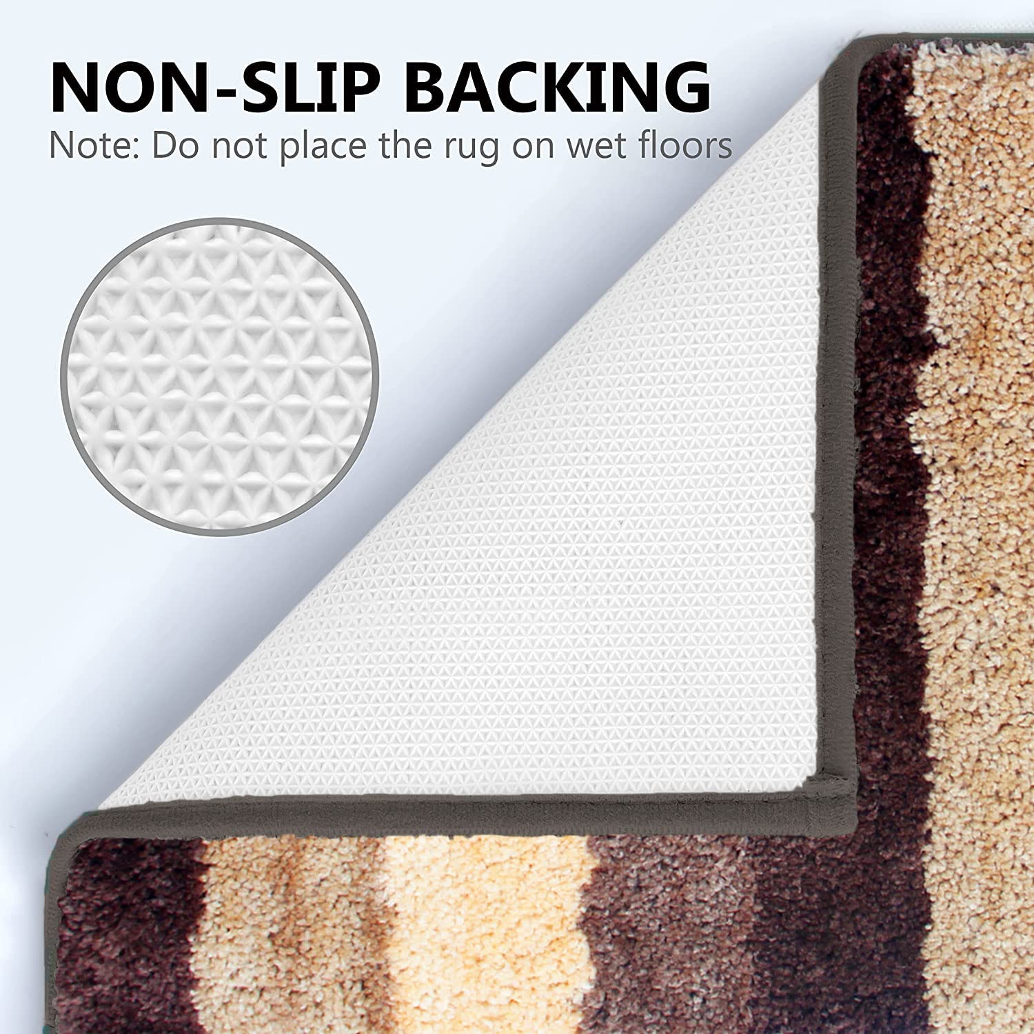 Jericho Bath Mat For Bathroom (40x60 cm, Amber)