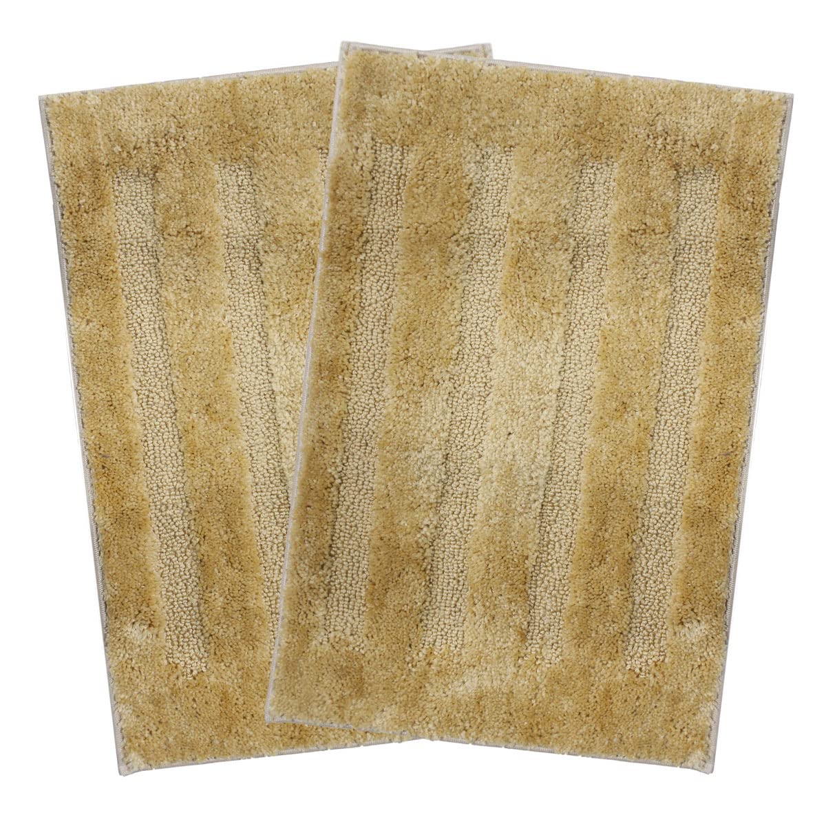 Bathmat 2500 GSM Microfiber Pack of 2 (Beige, 40cm x 60cm)