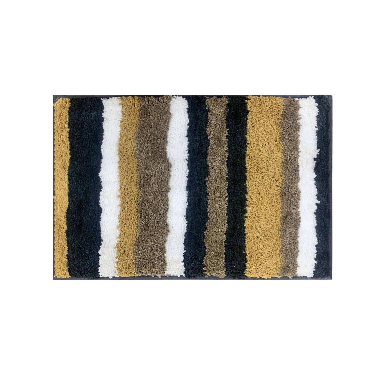Striped Italia Bath Mat Super Sof(Anthra, 40x60 cm)