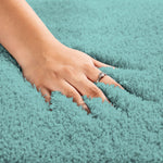 Vegas Microfiber Mats For Bathroom (45X75 Cm, Aqua)